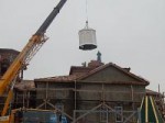 В селе Ивановка в церкви была установка куполов